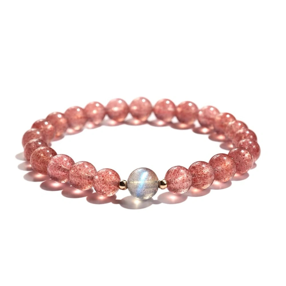 Harmonic Balancer - Strawberry Quartz Bracelet