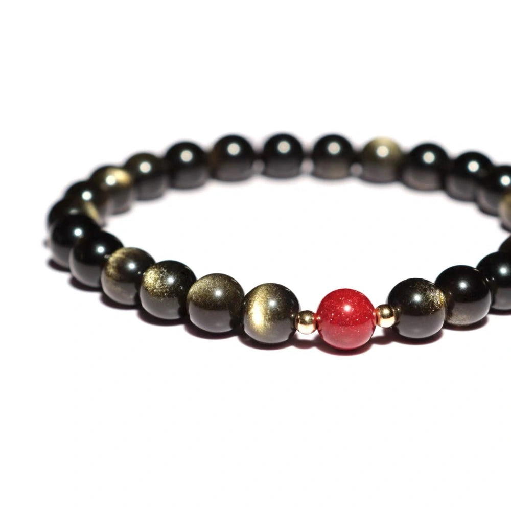 
                  
                    Guardian Spirit - Obsidian & Cinnabar Bracelet
                  
                