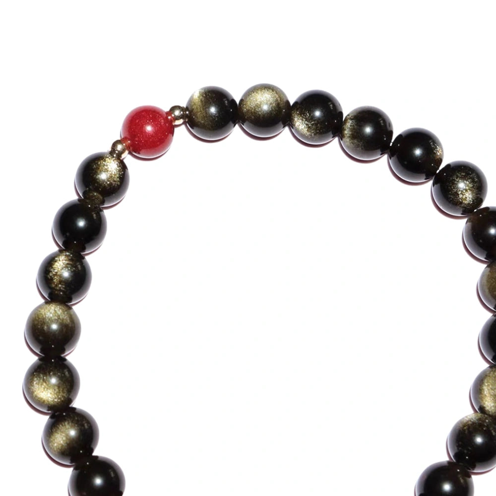 
                  
                    Guardian Spirit - Obsidian & Cinnabar Bracelet
                  
                