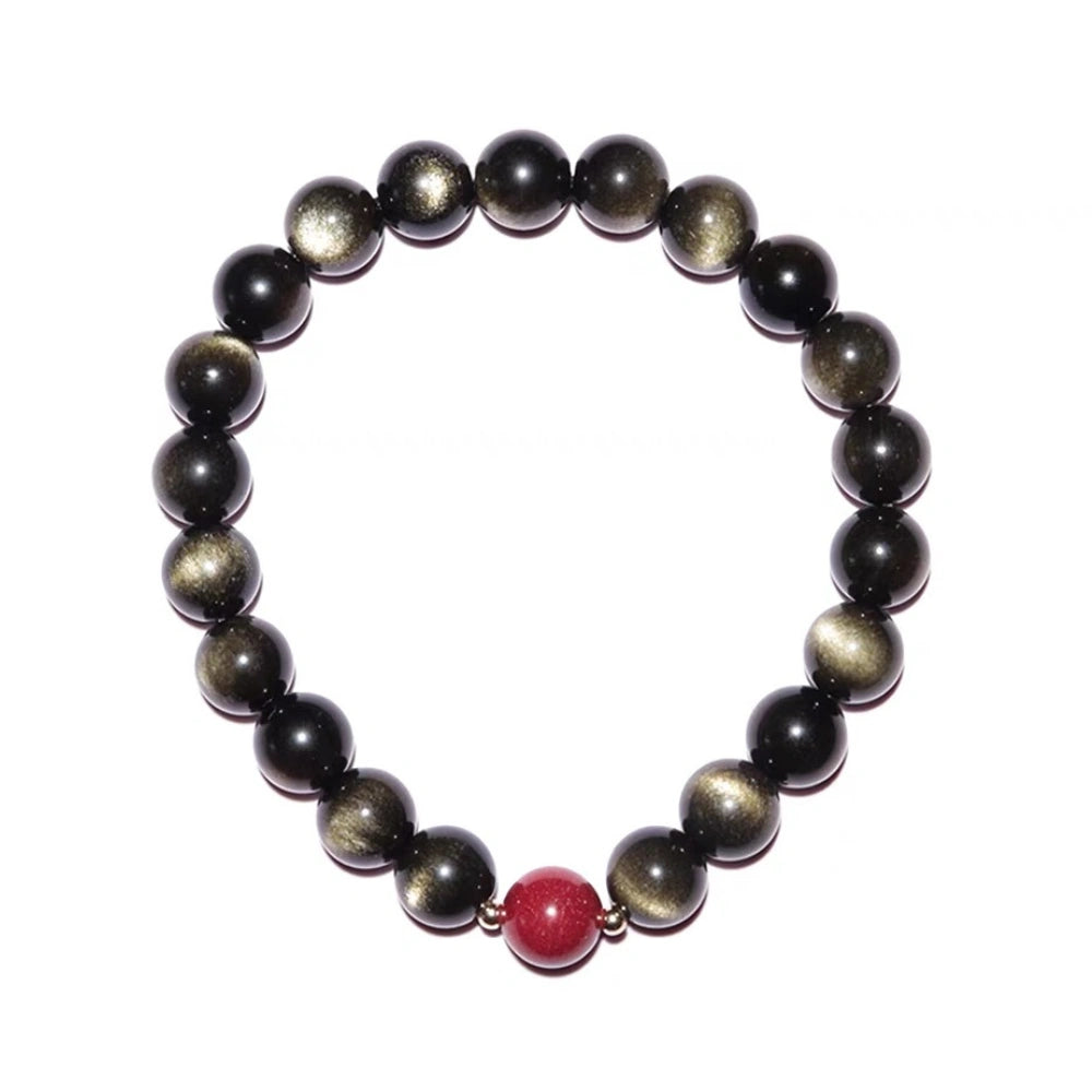 
                  
                    Guardian Spirit - Obsidian & Cinnabar Bracelet
                  
                