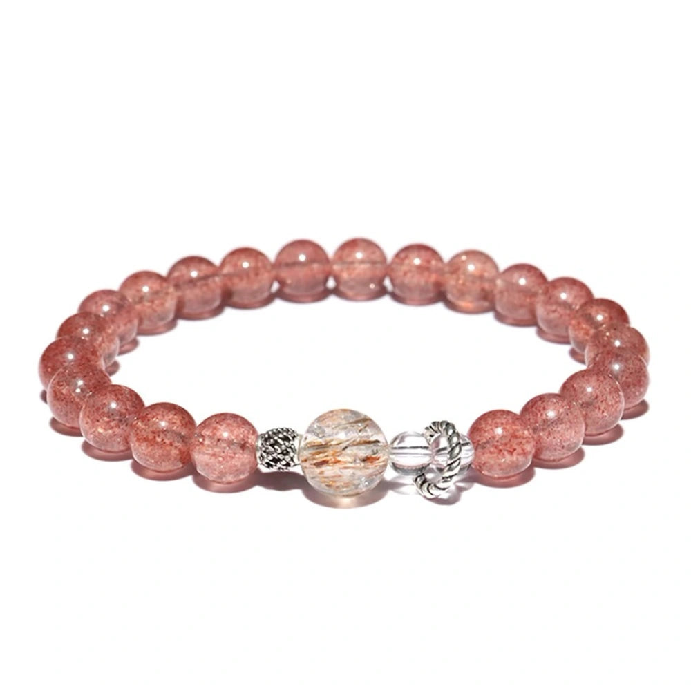 Eternal Harmony - Strawberry Quartz & Melody Stone Bracelet