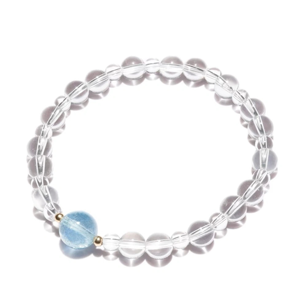 
                  
                    Radiant Joy - Clear Quartz & Aquamarine Bracelet
                  
                