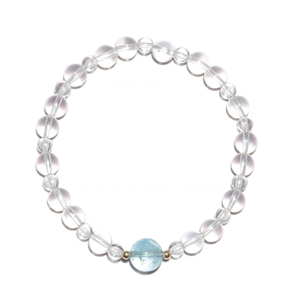 
                  
                    Radiant Joy - Clear Quartz & Aquamarine Bracelet
                  
                