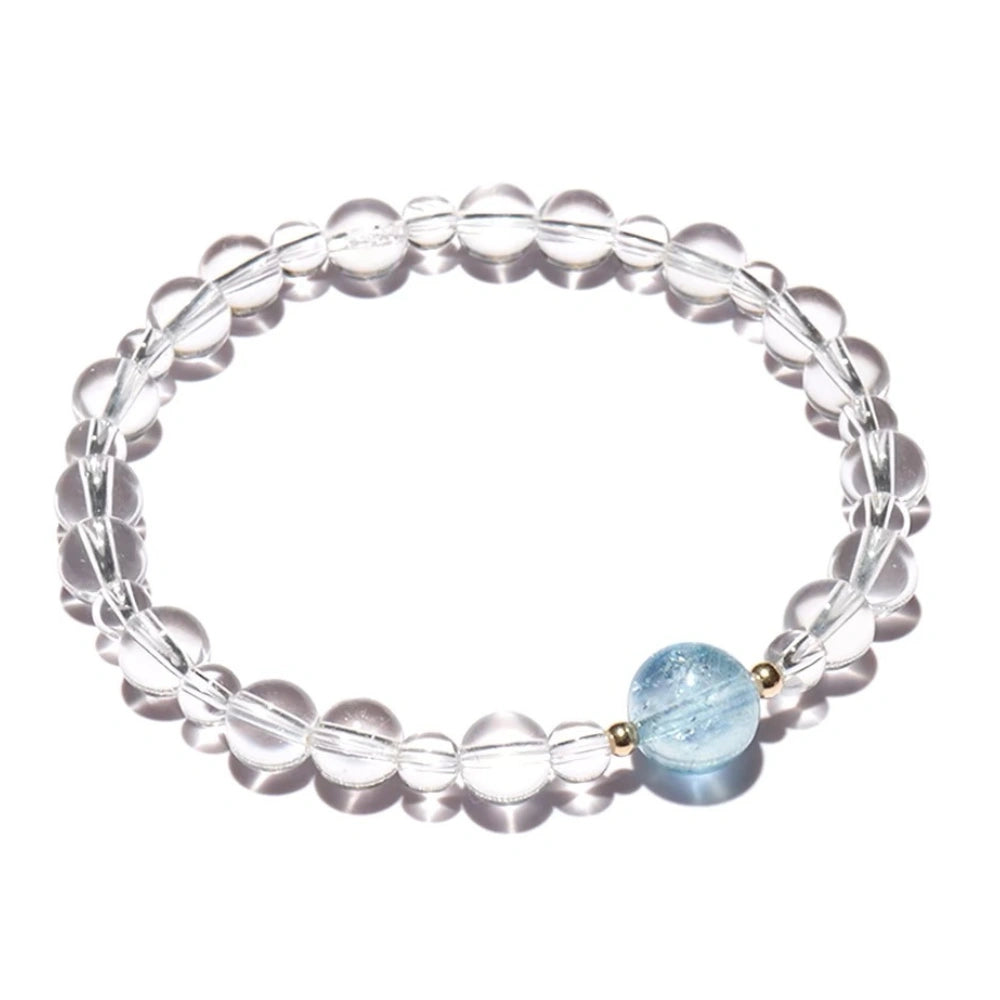 
                  
                    Radiant Joy - Clear Quartz & Aquamarine Bracelet
                  
                