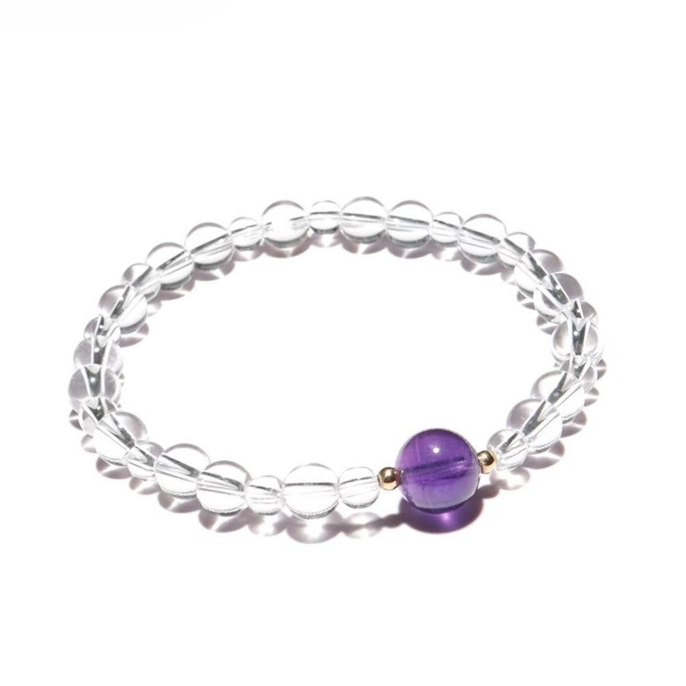 Dream Weaver - Clear Quartz & Amethyst Bracelet