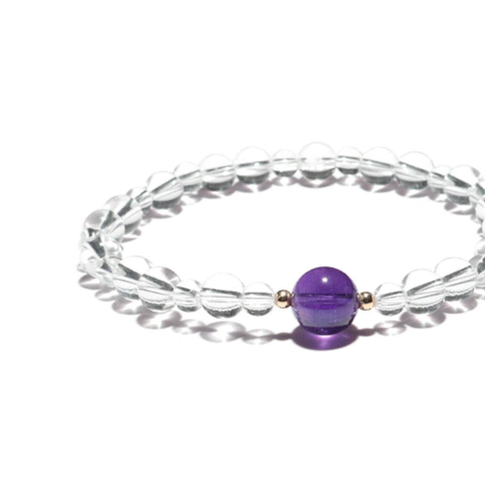 
                  
                    Dream Weaver - Clear Quartz & Amethyst Bracelet
                  
                