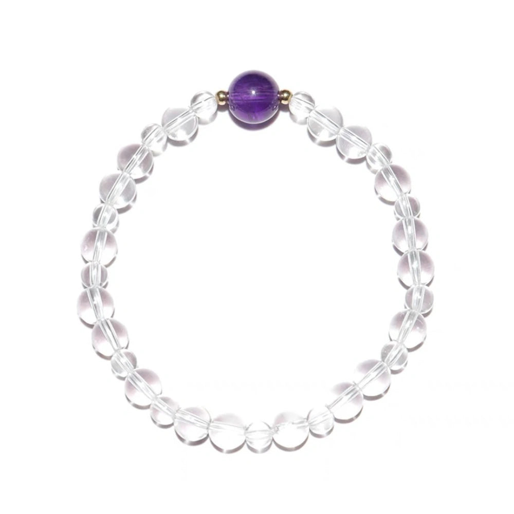 
                  
                    Dream Weaver - Clear Quartz & Amethyst Bracelet
                  
                