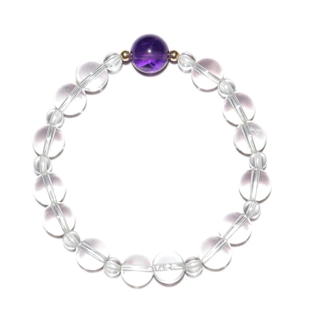 
                  
                    Dream Weaver - Clear Quartz & Amethyst Bracelet
                  
                