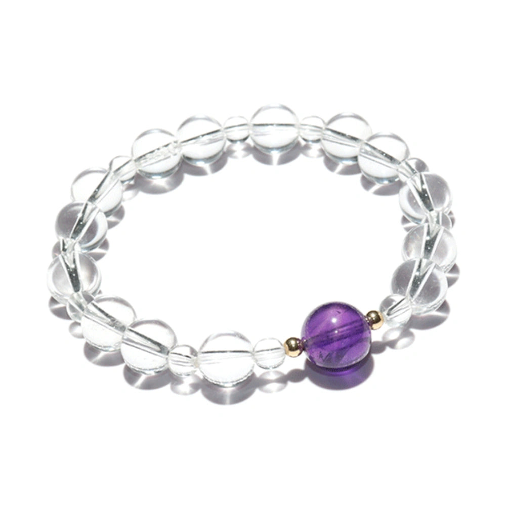 
                  
                    Dream Weaver - Clear Quartz & Amethyst Bracelet
                  
                