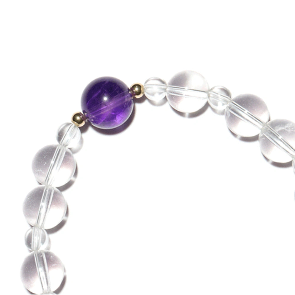 
                  
                    Dream Weaver - Clear Quartz & Amethyst Bracelet
                  
                