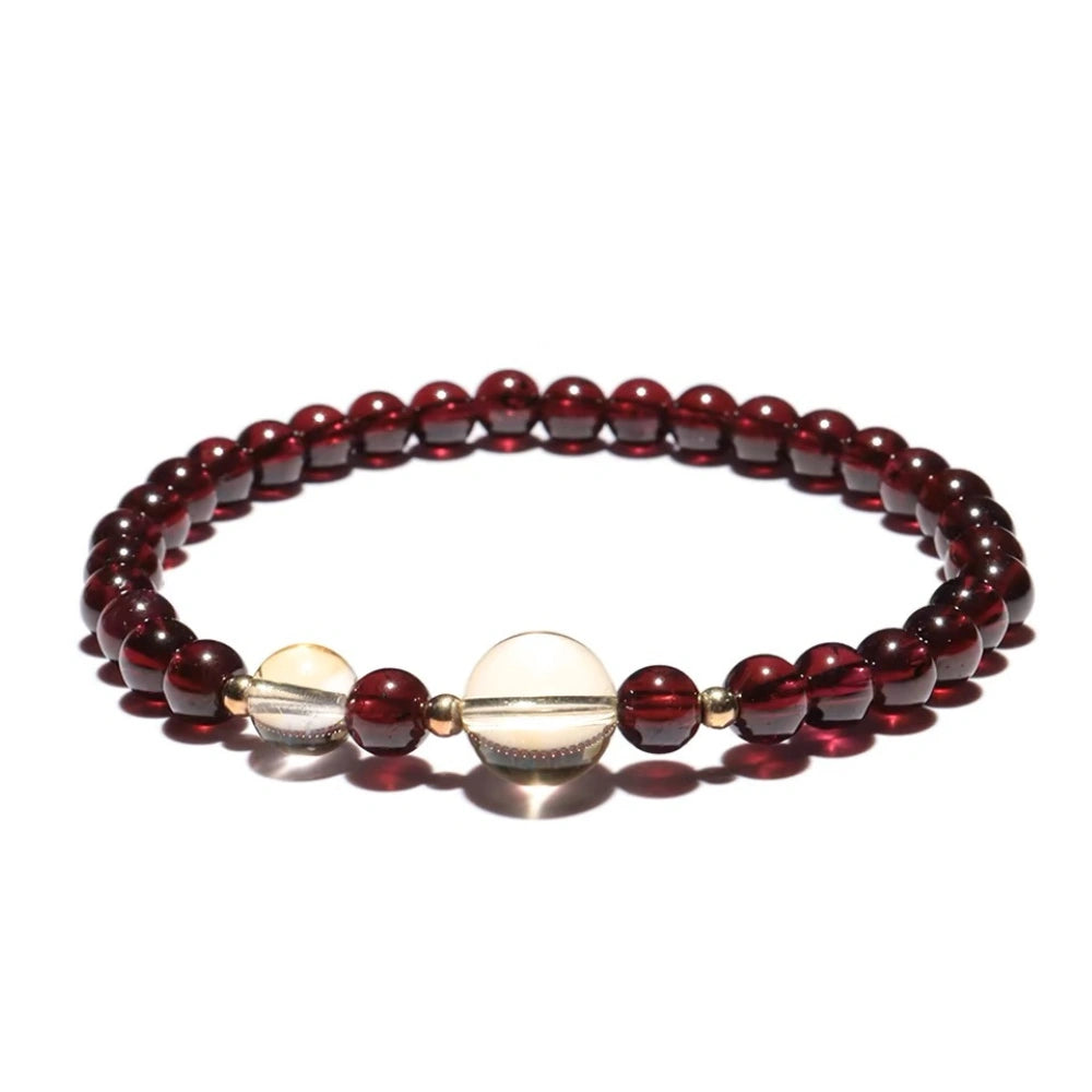 Heart of Abundance - Garnet & Citrine Bracelet