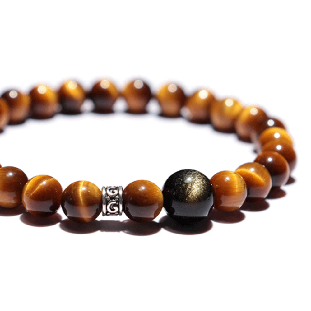 
                  
                    Warrior’s Path - Obsidian and Tiger Eye Bracelet
                  
                