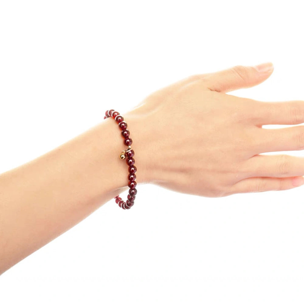 
                  
                    Graceful Bloom - Garnet Charm Bracelet
                  
                