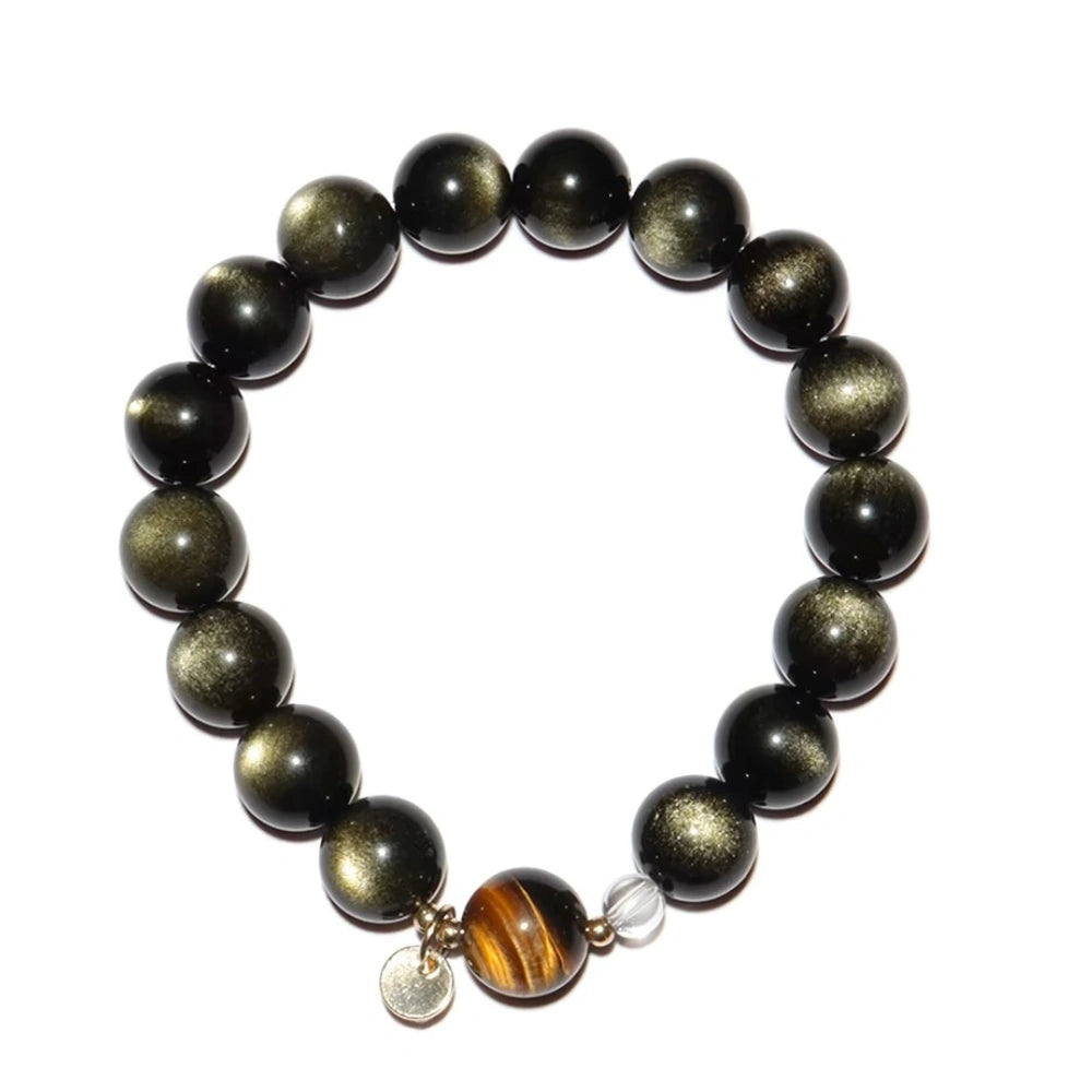 
                  
                    Guardian's Resolve-  Obsidian & Tiger Eye Charm Bracelet
                  
                