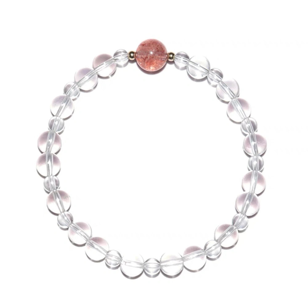 
                  
                    Radiant Heart - Clear Quartz & Rose Quartz Bracelet
                  
                