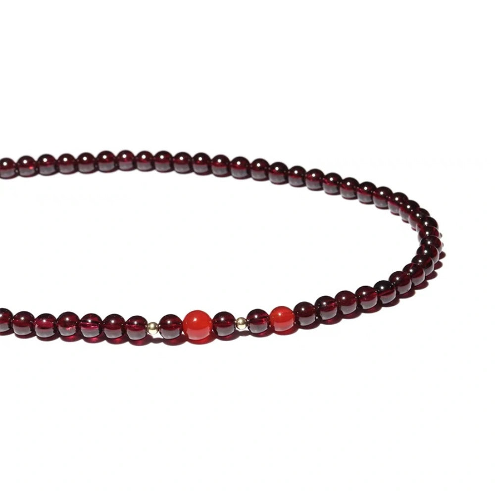 
                  
                    Guardian's Grace - Garnet & Red Agate Bracelet
                  
                