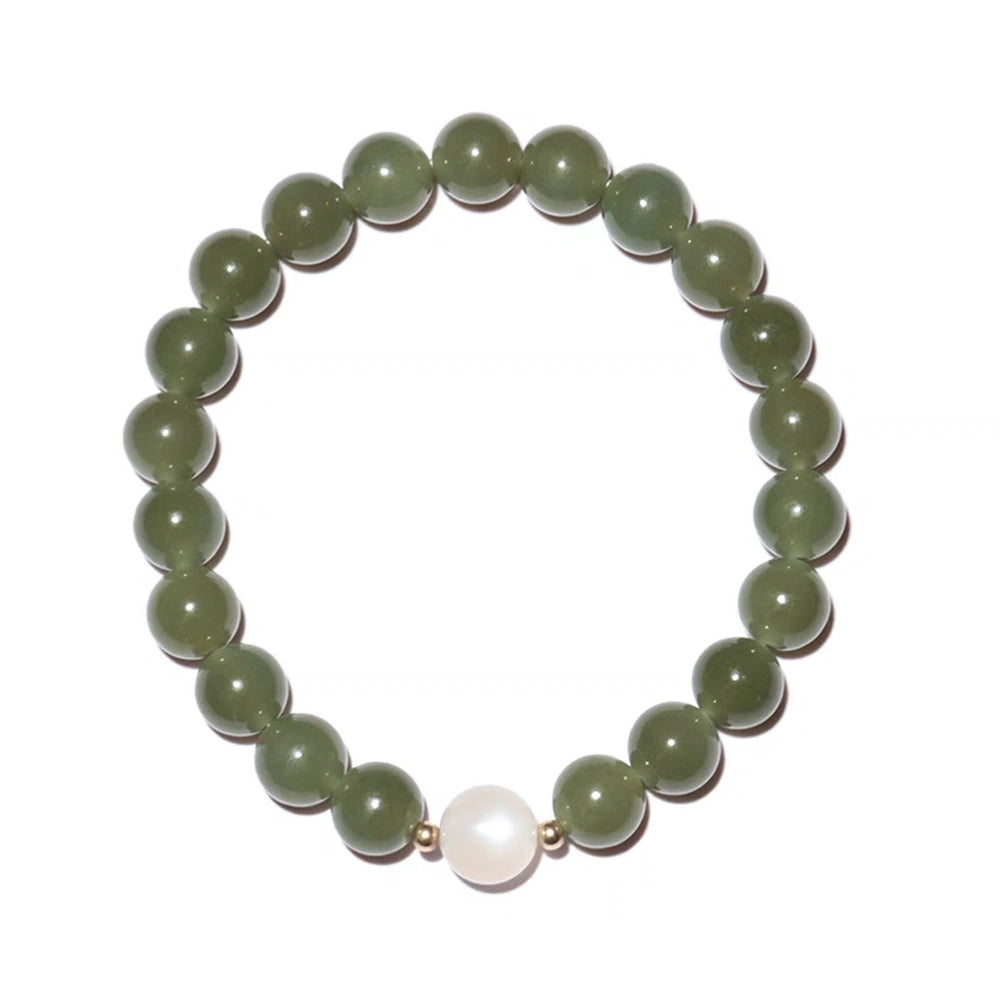 Graceful - Jade & Moonstone Bracelet