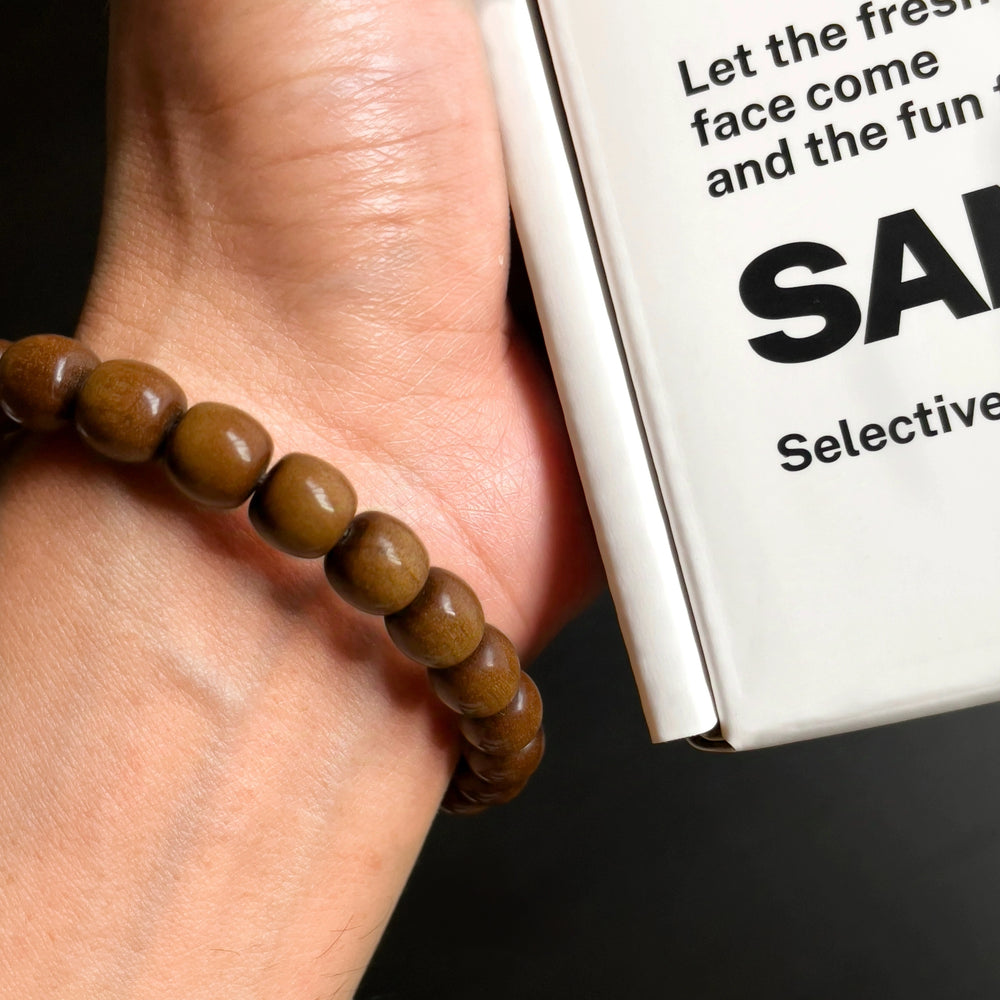 
                  
                    Aged Sandalwood Bracelet - Timeless Serenity
                  
                