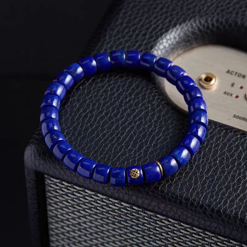 
                  
                    Natural Lapis Lazuli & Gold Vajra Wisdom Bracelet
                  
                