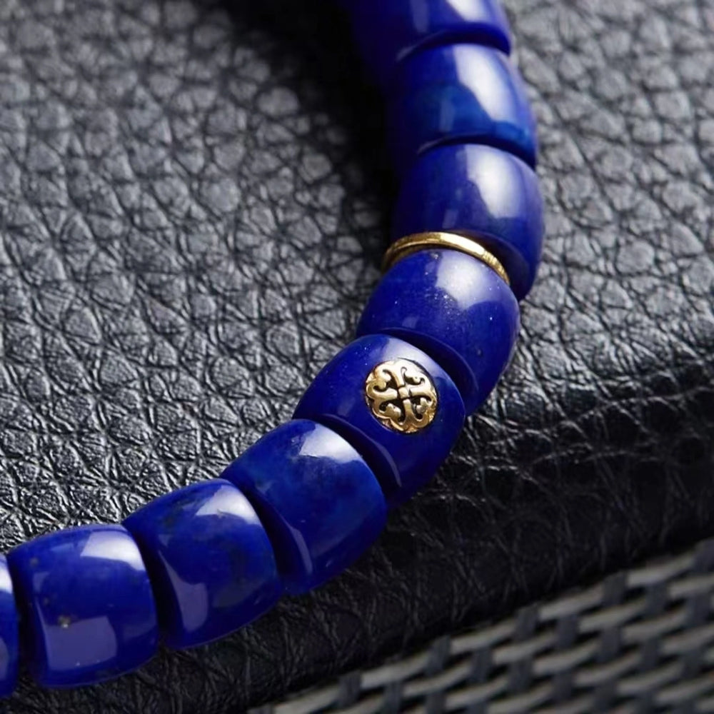 
                  
                    Natural Lapis Lazuli & Gold Vajra Wisdom Bracelet
                  
                