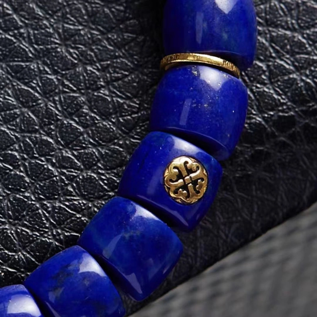 
                  
                    Natural Lapis Lazuli & Gold Vajra Wisdom Bracelet
                  
                