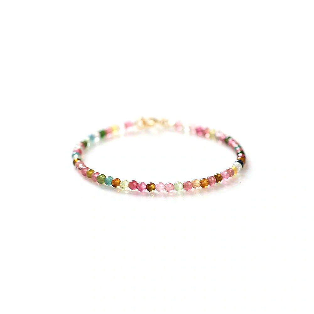 Natural Rainbow Tourmaline Bracelet - Mindful Stones