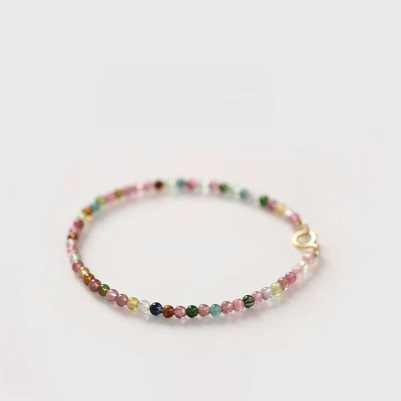 
                  
                    Natural Rainbow Tourmaline Bracelet - Mindful Stones
                  
                