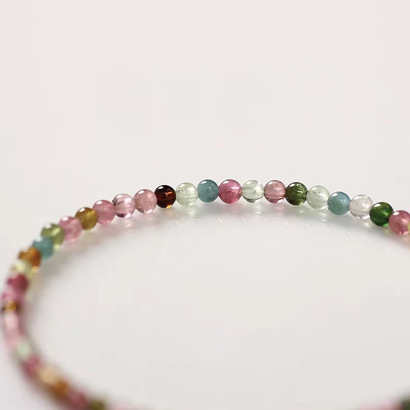 
                  
                    Natural Rainbow Tourmaline Bracelet - Mindful Stones
                  
                